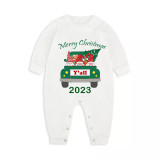 2023 Christmas Matching Family Pajamas Exclusive Design Gnomies Your Are All Merry Christmas Green Plaids Pajamas Set