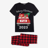 2023 Christmas Matching Family Pajamas Exclusive Design Gnomies Your Are All Merry Christmas Black Pajamas Set