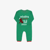 2023 Christmas Matching Family Pajamas Christmas With My Tribe Green Stripes Pajamas Set