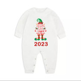 2023 Christmas Matching Family Pajamas Exclusive Design Naughty List Elf Reindeer Pajamas Set