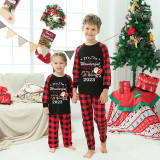 2023 Christmas Matching Family Pajamas Exclusive Design It is The Wonderful Time Black Pajamas Set