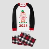 2023 Christmas Matching Family Pajamas Exclusive Design Naughty List Elf Reindeer Pajamas Set