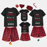 2023 Christmas Matching Family Pajamas They Are the Naughty Ones Black Pajamas Set With Baby Pajamas