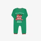 2023 Christmas Matching Family Pajamas Exclusive Design Gnomies Your Are All Merry Christmas Green Stripes Pajamas Set
