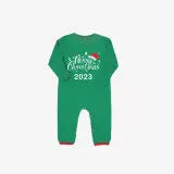 2023 Christmas Matching Family Pajamas Christmas Hat Green Pajamas Set