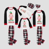 2023 Christmas Matching Family Pajamas Exclusive Design Naughty List Elf Reindeer Pajamas Set