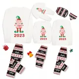 2023 Christmas Matching Family Pajamas Exclusive Design Naughty List Elf Reindeer Pajamas Set