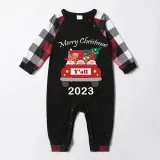 2023 Christmas Matching Family Pajamas Exclusive Design Gnomies Your Are All Merry Christmas Black Reindeer Pajamas Set