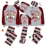 2023 Christmas Family Matching Pajamas Hanging With My Gnomies White Top Reindeer Pants Pajamas Set
