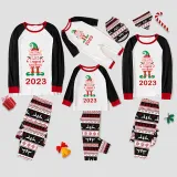 2023 Christmas Matching Family Pajamas Exclusive Design Naughty List Elf Red Reindeer Pajamas Set