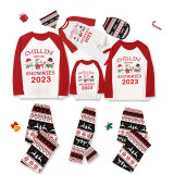 2023 Christmas Matching Family Pajamas Exclusive Design Chillin With My 3 Snowmies Reindeer Pants Pajamas Set