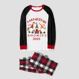 2023 Christmas Family Matching Pajamas Hanging With My Gnomies White Top Reindeer Pants Pajamas Set
