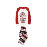 2023 Christmas Matching Family Pajamas They Are the Naughty Ones Reindeer Pants Pajamas Set With Baby Pajamas