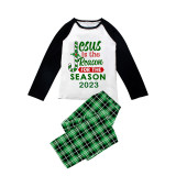 2023 Christmas Matching Family Pajamas Jesus Is The Reason For The Season Green Plaids Pajamas Set