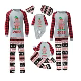 2023 Christmas Matching Family Pajamas Exclusive Design Naughty List Elf Reindeer Pajamas Set