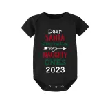 2023 Christmas Matching Family Pajamas They Are the Naughty Ones Black Pajamas Set With Baby Pajamas