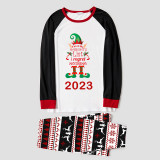 2023 Christmas Matching Family Pajamas Exclusive Design Naughty List Elf Red Reindeer Pajamas Set