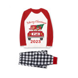 2023 Christmas Matching Family Pajamas Exclusive Design Gnomies Your Are All Merry Christmas Black White Plaids Pajamas Set