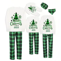 2023 Christmas Matching Family Pajamas Christmas Tree Green Pajamas Set With Baby Bodysuit
