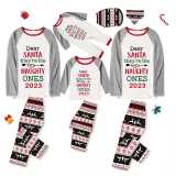 2023 Christmas Matching Family Pajamas They Are the Naughty Ones Reindeer Pants Pajamas Set With Baby Pajamas