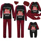 2023 Christmas Matching Family Pajamas Exclusive Design Gnomies Your Are All Merry Christmas Black Pajamas Set
