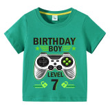 Boys Clothing T-shirts Sweaters Custom Birthday Celebration Cartoon Gamepad Boy Tops