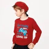Boys Clothing T-shirts Sweaters Birthday Boy Time To Level Up Gamepad Boy Tops
