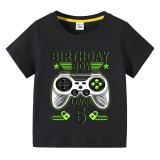 Boys Clothing T-shirts Sweaters Custom Birthday Celebration Cartoon Gamepad Boy Tops