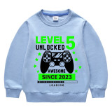 Boys Clothing T-shirts Sweaters Custom Birthday Celebration Game Loading Gamepad Tops