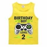 Boys Clothing T-shirts Sweaters Custom Birthday Celebration Cartoon Gamepad Boy Tops