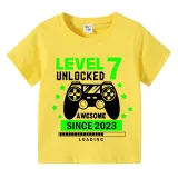 Boys Clothing T-shirts Sweaters Custom Birthday Celebration Game Loading Gamepad Tops