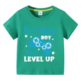 Boys Clothing T-shirts Sweaters Birthday Boy Time To Level Up Gamepad Boy Tops
