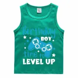 Boys Clothing T-shirts Sweaters Birthday Boy Time To Level Up Gamepad Boy Tops