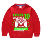 Boys Clothing T-shirts Sweaters Custom Birthday Celebration Game Loading Gamepad Tops