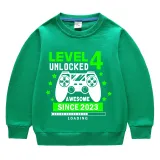 Boys Clothing T-shirts Sweaters Custom Birthday Celebration Game Loading Gamepad Tops