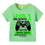 Boys Clothing T-shirts Sweaters Custom Birthday Celebration Game Loading Gamepad Tops