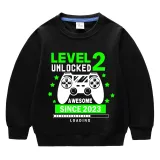 Boys Clothing T-shirts Sweaters Custom Birthday Celebration Game Loading Gamepad Tops