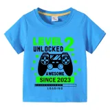 Boys Clothing T-shirts Sweaters Custom Birthday Celebration Game Loading Gamepad Tops