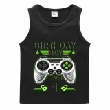 Boys Clothing T-shirts Sweaters Custom Birthday Celebration Cartoon Gamepad Boy Tops