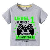 Boys Clothing T-shirts Sweaters Custom Birthday Celebration Game Loading Gamepad Tops