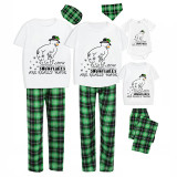 Christmas Matching Family Pajamas Funny Snowman How Snwflake Are Really Made Green Plaids Pajamas Set