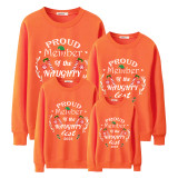 Family Christmas Multicolor Matching Sweater Merry Christmas Plus Velvet Pullover Hoodies
