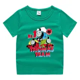 Toddler Kids Boy Thomas No.1 Train Team Cotton T-shirts