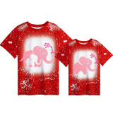 Mommy and Me Matching Clothing Top Elephant Heart Mama And Mini Tie Dyed Family T-shirts