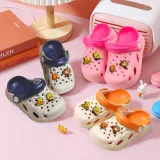 Toddler Kids Summer Slipper Cartoon Honey Bear Character Accessories Clog Slipper