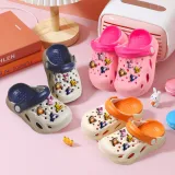 Toddler Kids Summer Slipper Cartoon Bear Accessories Clog Slipper