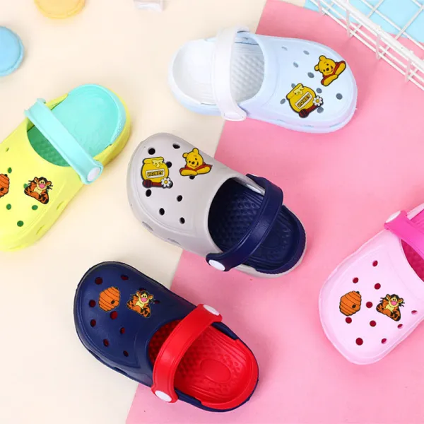 Toddler Kids Summer Slipper Cartoon Honey Bear Clog Slipper