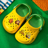 Toddler Kids Summer Slipper Cartoon Honey Bear Character Accessories Clog Slipper