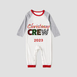 2023 Christmas Matching Family Pajamas Exclusive Design Printed Christmas Crew Red Pajamas Set