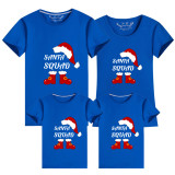 Family Matching Christmas Tops Exclusive Design Santa Squad Christmas Hat Family Christmas T-shirt
